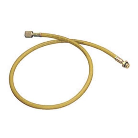 60 In. R134A Hose With Shut Off Valve - Yellow